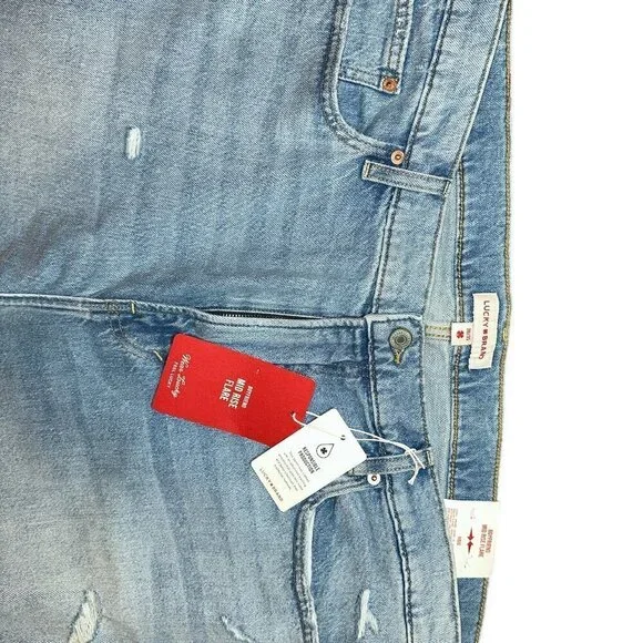 Lucky Brand Boyfriend Mid Rise Flare Ankle Jean | Size 20 - Picture 2 of 6